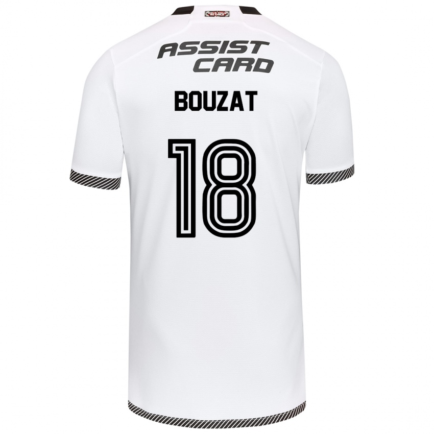 Kinder Agustín Bouzat #18 Weiß Schwarz Heimtrikot Trikot 2024/25 T-Shirt