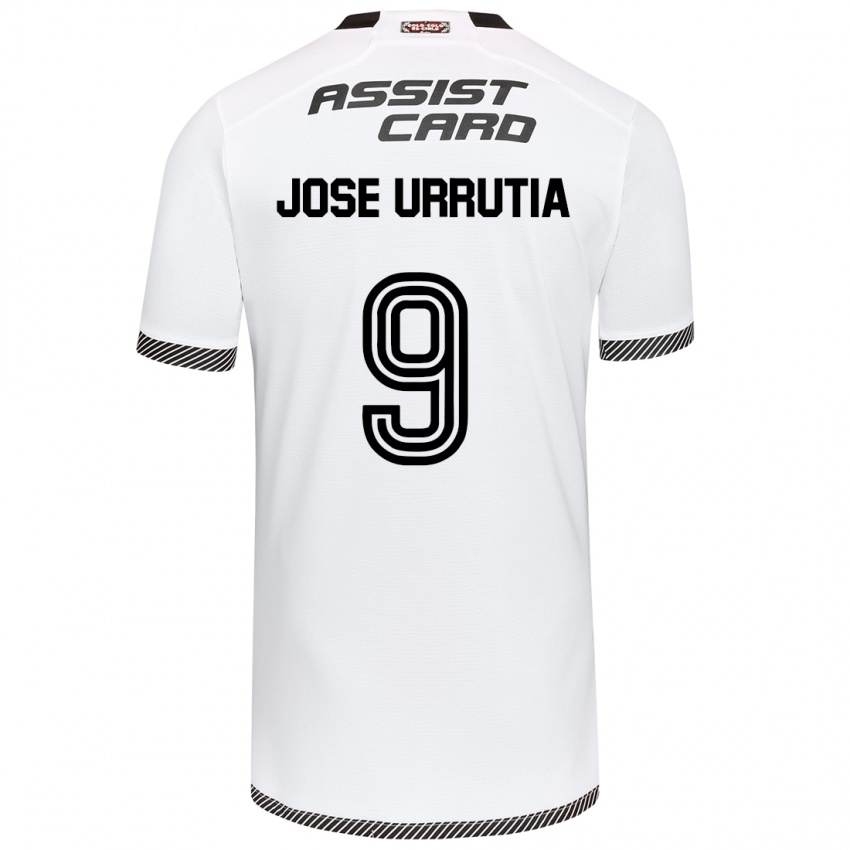 Kinder María José Urrutia #9 Weiß Schwarz Heimtrikot Trikot 2024/25 T-Shirt