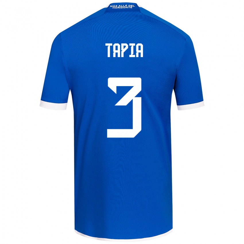 Kinder Ignacio Tapia #3 Blau Weiss Heimtrikot Trikot 2024/25 T-Shirt