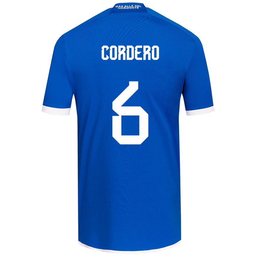 Kinder Renato Cordero #6 Blau Weiss Heimtrikot Trikot 2024/25 T-Shirt