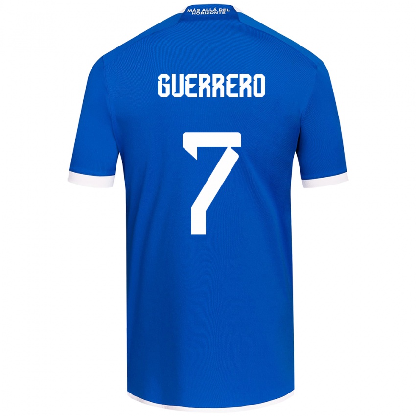 Kinder Maximiliano Guerrero #7 Blau Weiss Heimtrikot Trikot 2024/25 T-Shirt