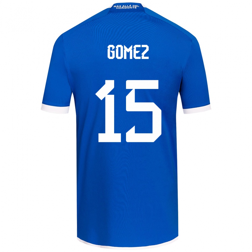 Kinder Juan Pablo Gómez #15 Blau Weiss Heimtrikot Trikot 2024/25 T-Shirt