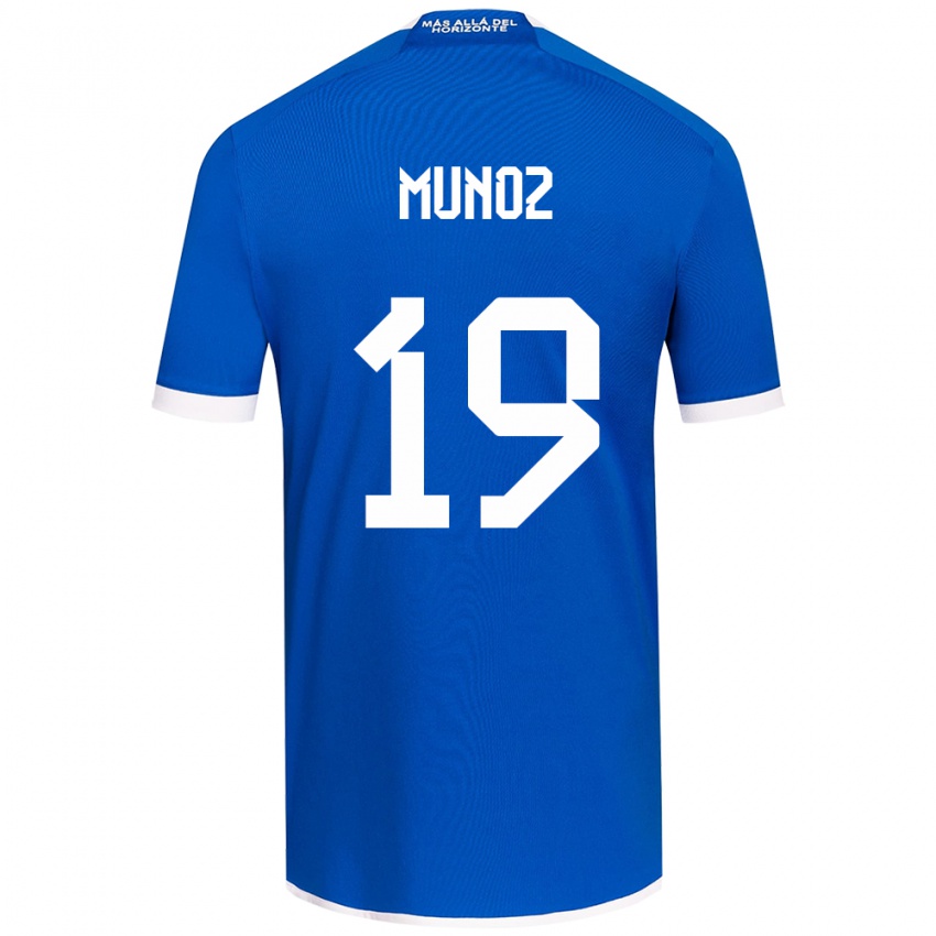 Kinder Cristóbal Muñoz #19 Blau Weiss Heimtrikot Trikot 2024/25 T-Shirt