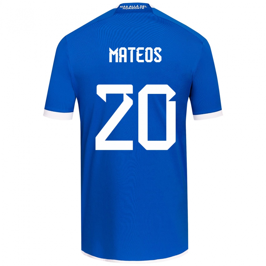 Kinder Federico Mateos #20 Blau Weiss Heimtrikot Trikot 2024/25 T-Shirt