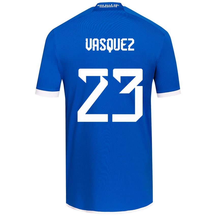 Kinder Ignacio Vásquez #23 Blau Weiss Heimtrikot Trikot 2024/25 T-Shirt