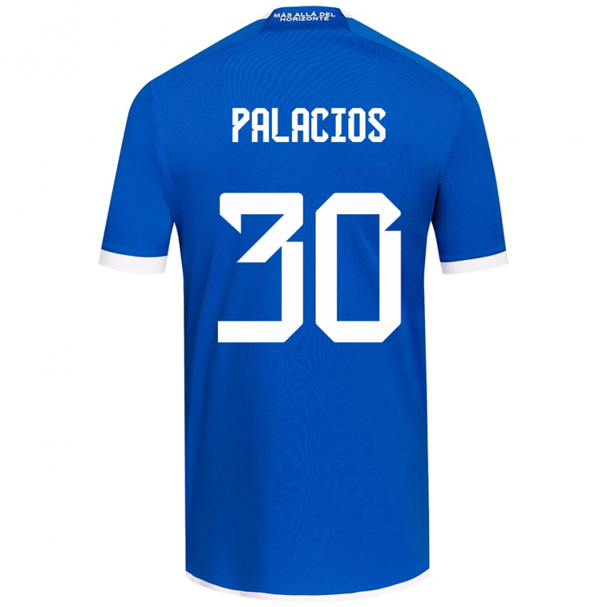 Kinder Cristian Palacios #30 Blau Weiss Heimtrikot Trikot 2024/25 T-Shirt