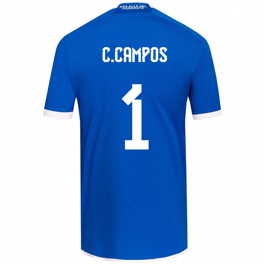 Kinder Cristóbal Campos #1 Blau Weiss Heimtrikot Trikot 2024/25 T-Shirt