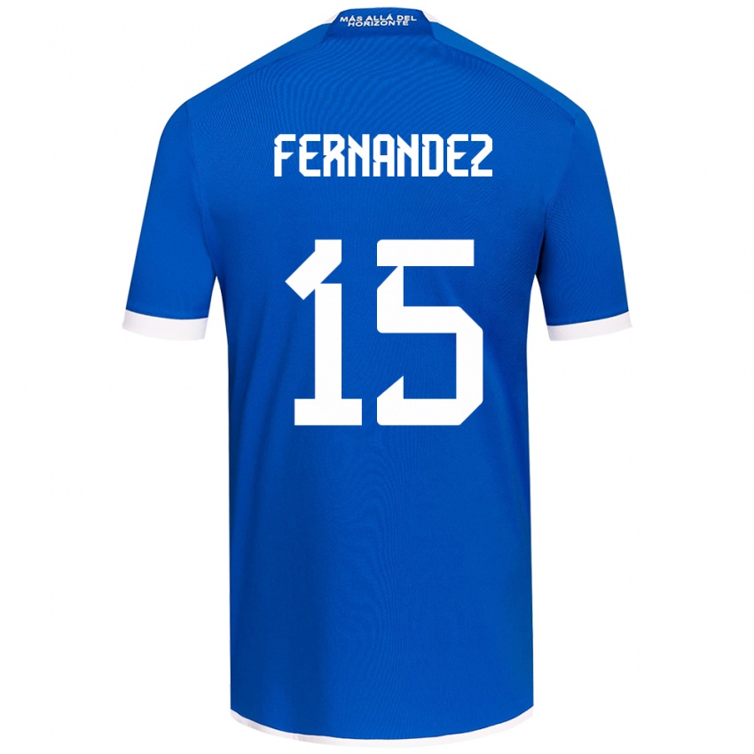 Kinder Vicente Fernández #15 Blau Weiss Heimtrikot Trikot 2024/25 T-Shirt