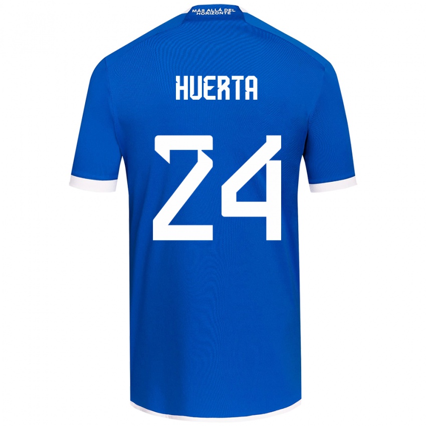 Kinder Renato Huerta #24 Blau Weiss Heimtrikot Trikot 2024/25 T-Shirt