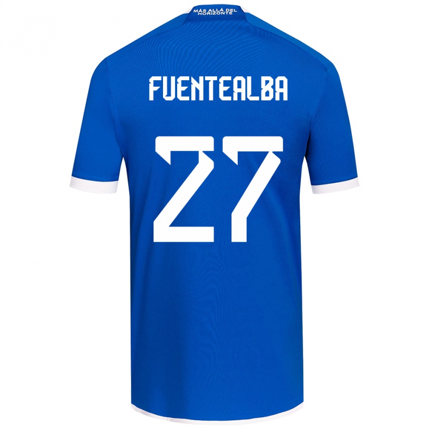 Kinder Jeison Fuentealba #27 Blau Weiss Heimtrikot Trikot 2024/25 T-Shirt