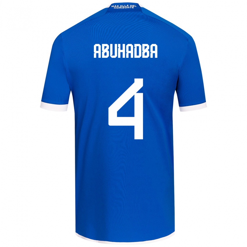 Kinder Zacarías Abuhadba #4 Blau Weiss Heimtrikot Trikot 2024/25 T-Shirt