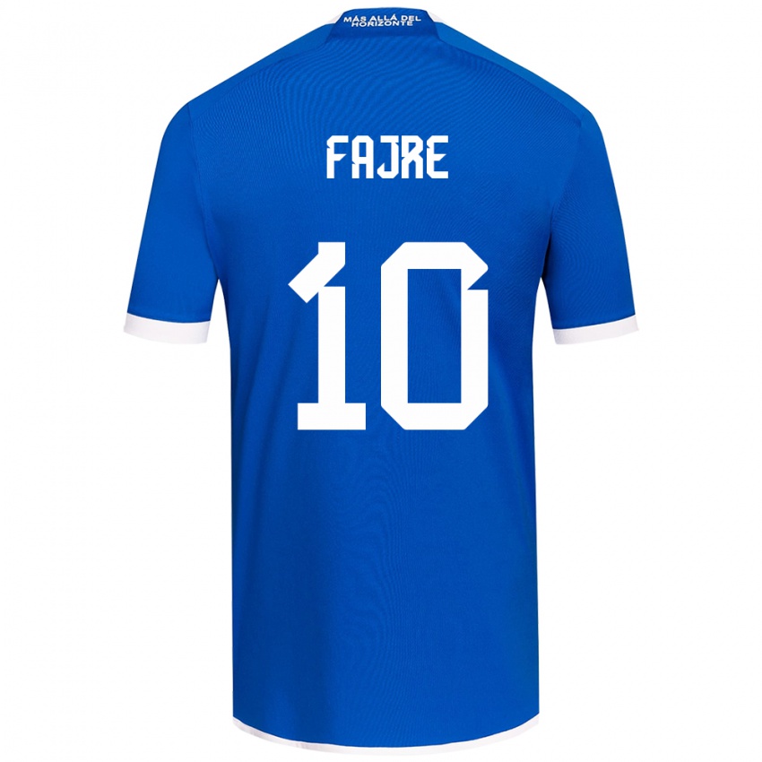 Kinder Nicole Fajre #10 Blau Weiss Heimtrikot Trikot 2024/25 T-Shirt