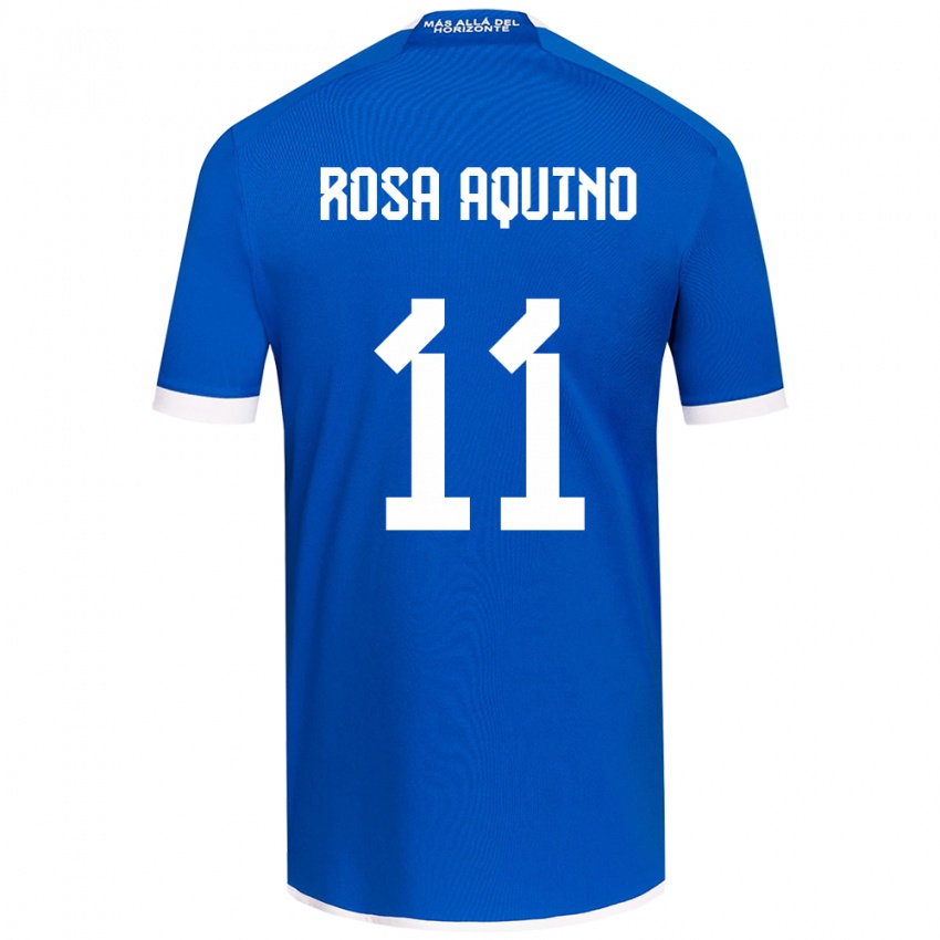 Kinder Rosa Aquino #11 Blau Weiss Heimtrikot Trikot 2024/25 T-Shirt