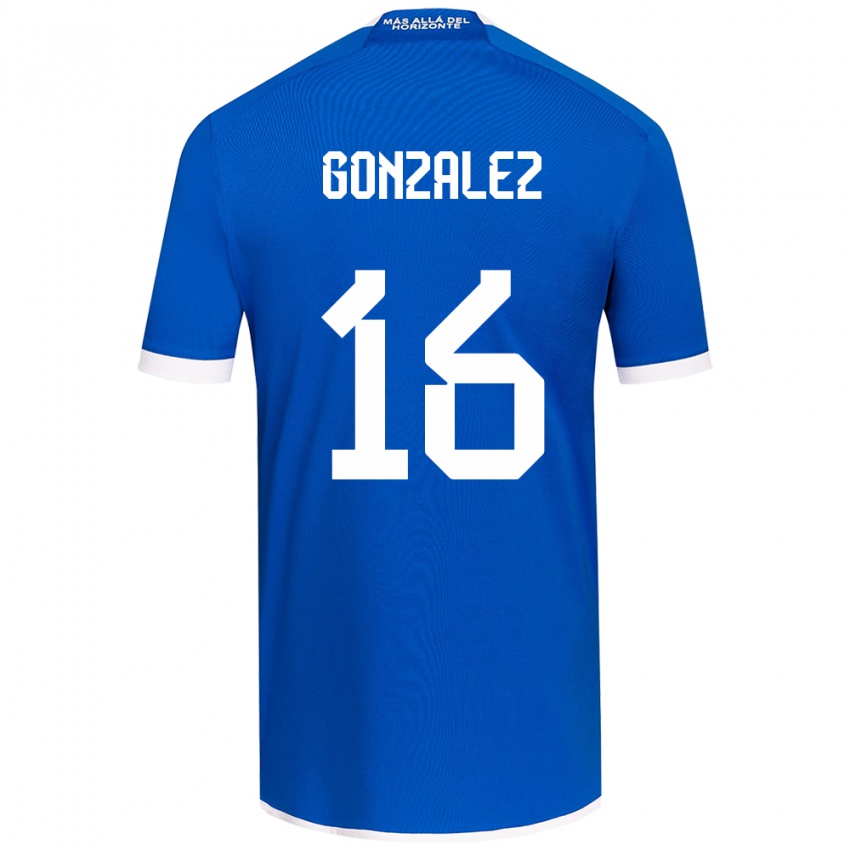 Kinder Monserratt González #16 Blau Weiss Heimtrikot Trikot 2024/25 T-Shirt