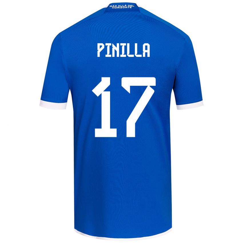 Kinder Fernanda Pinilla #17 Blau Weiss Heimtrikot Trikot 2024/25 T-Shirt