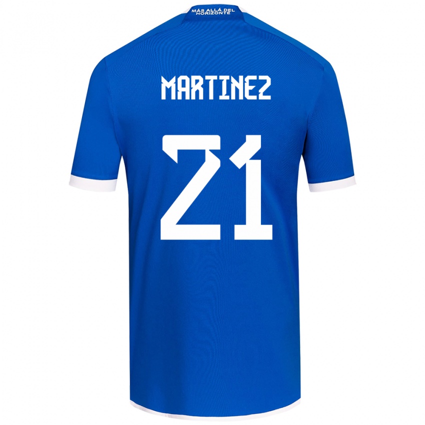 Kinder Maria Martínez #21 Blau Weiss Heimtrikot Trikot 2024/25 T-Shirt