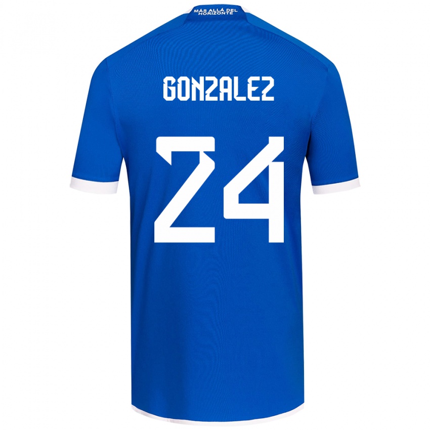 Kinder Emma González #24 Blau Weiss Heimtrikot Trikot 2024/25 T-Shirt