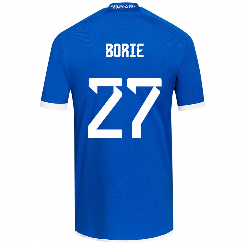 Kinder Emilie Borie #27 Blau Weiss Heimtrikot Trikot 2024/25 T-Shirt