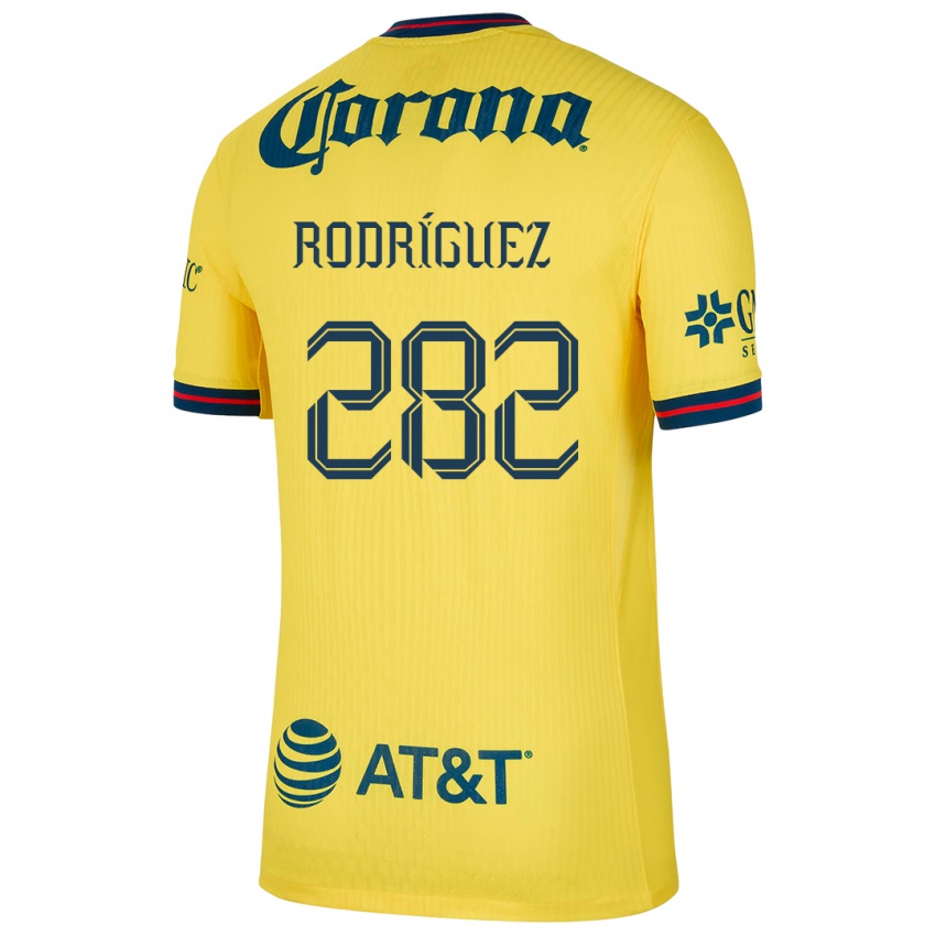 Kinder Francisco Rodríguez #282 Gelb Blau Heimtrikot Trikot 2024/25 T-Shirt