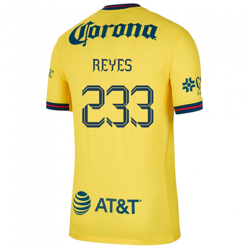 Kinder Andrés Reyes #233 Gelb Blau Heimtrikot Trikot 2024/25 T-Shirt