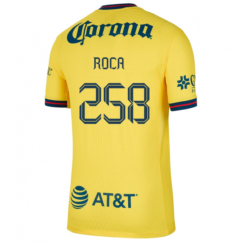 Kinder Juan Roca #258 Gelb Blau Heimtrikot Trikot 2024/25 T-Shirt