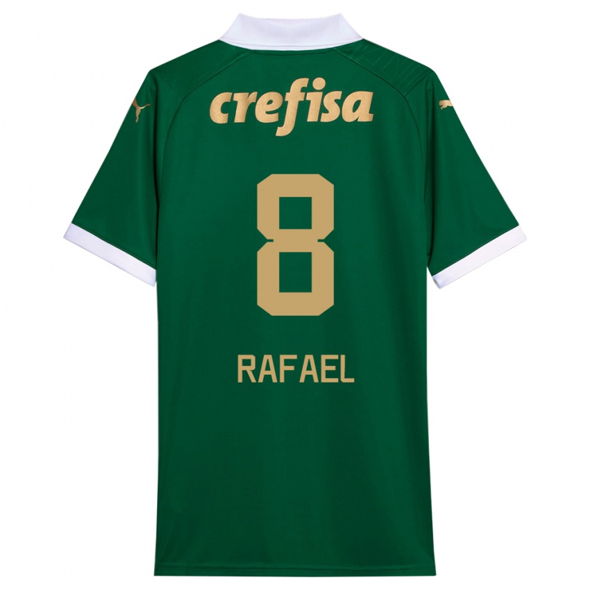 Kinder Ze Rafael #8 Grün Weiß Heimtrikot Trikot 2024/25 T-Shirt