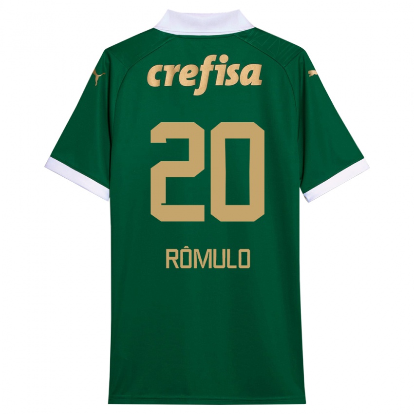 Kinder Rômulo #20 Grün Weiß Heimtrikot Trikot 2024/25 T-Shirt