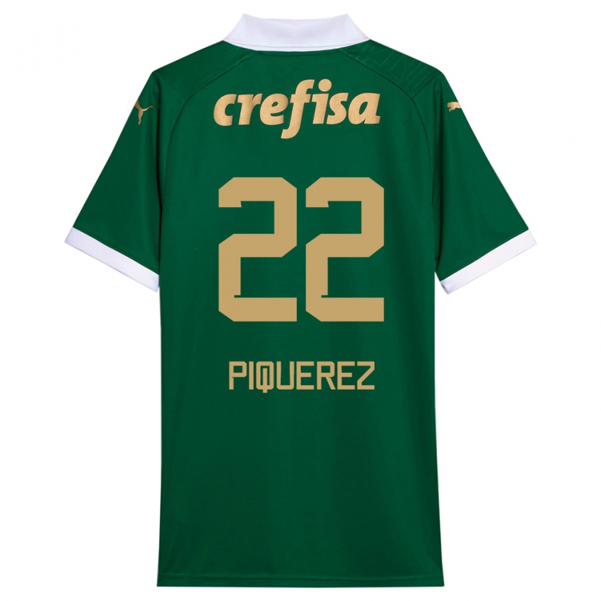 Kinder Joaquin Piquerez #22 Grün Weiß Heimtrikot Trikot 2024/25 T-Shirt