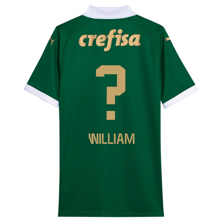 Kinder William #0 Grün Weiß Heimtrikot Trikot 2024/25 T-Shirt