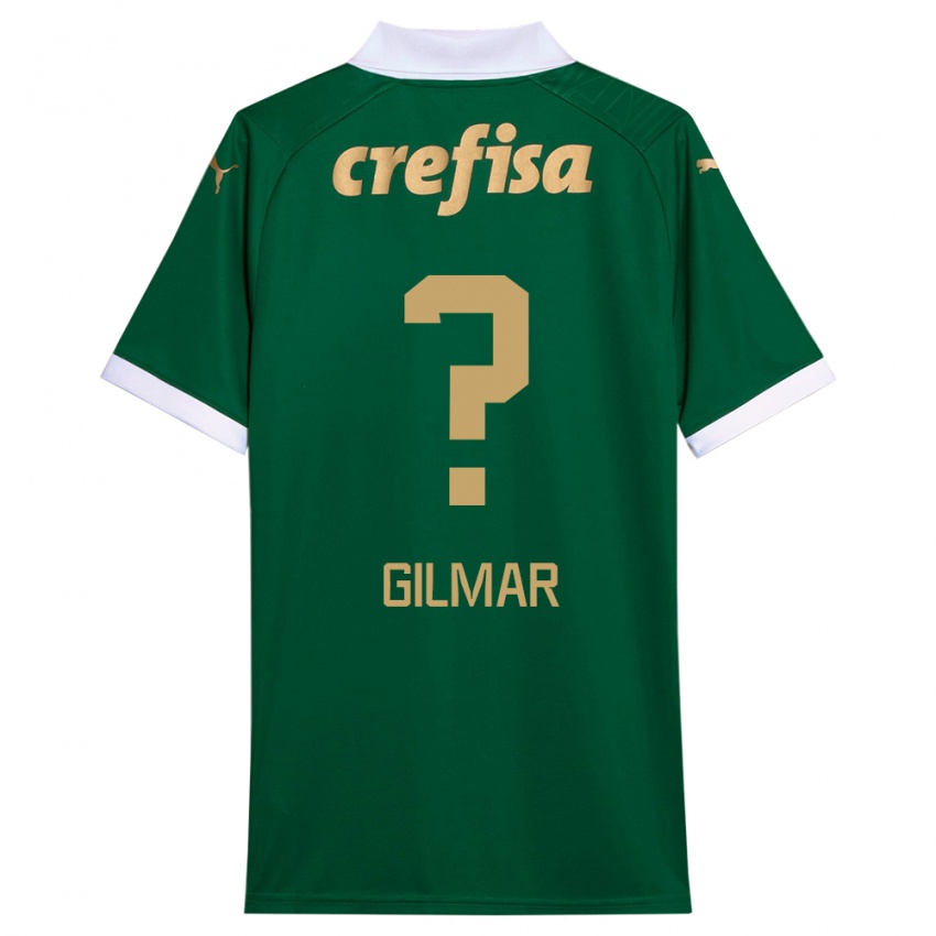 Kinder Gilmar #0 Grün Weiß Heimtrikot Trikot 2024/25 T-Shirt