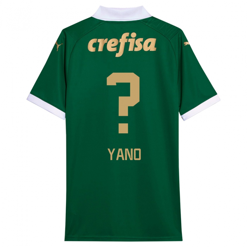 Kinder Luiz Yano #0 Grün Weiß Heimtrikot Trikot 2024/25 T-Shirt