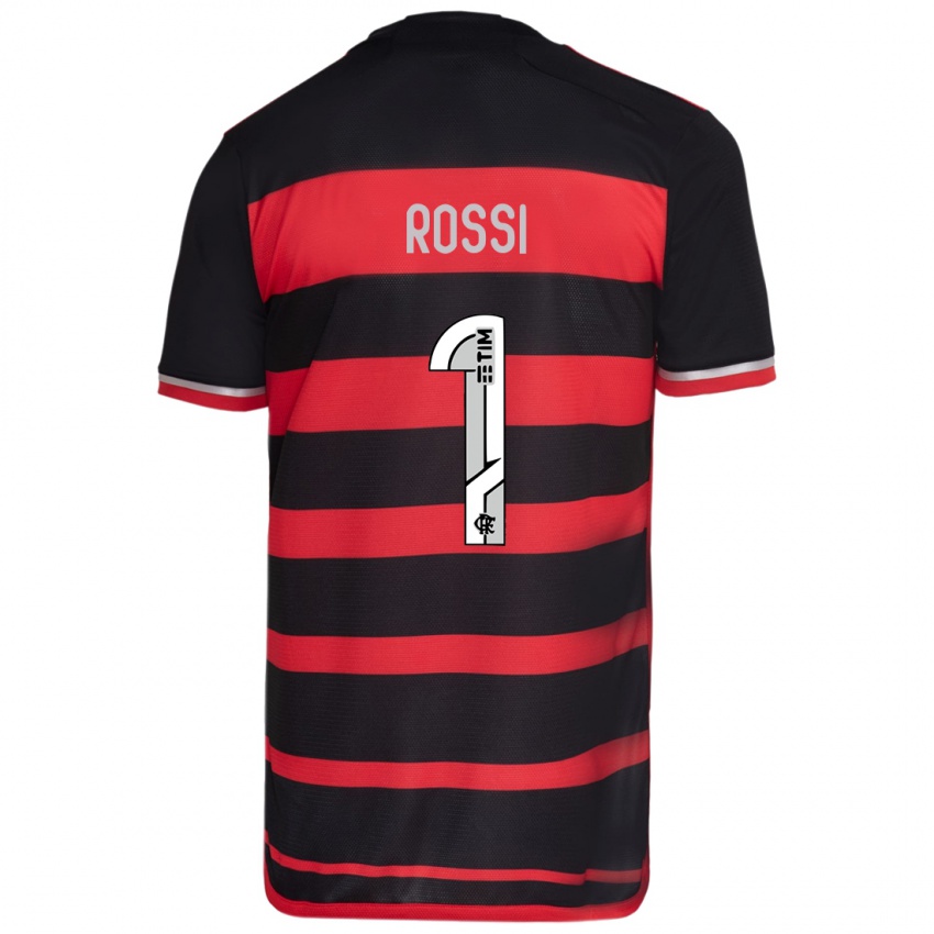 Kinder Agustin Rossi #1 Rot Schwarz Heimtrikot Trikot 2024/25 T-Shirt