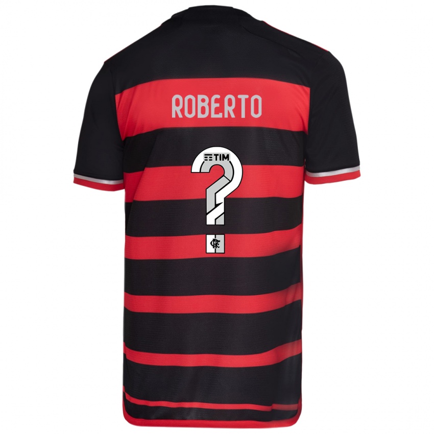 Kinder Ryan Roberto #0 Rot Schwarz Heimtrikot Trikot 2024/25 T-Shirt