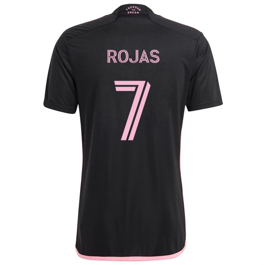 Kinder Matías Rojas #7 Schwarz Auswärtstrikot Trikot 2024/25 T-Shirt