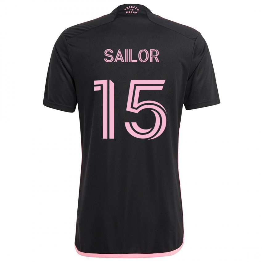 Kinder Ryan Sailor #15 Schwarz Auswärtstrikot Trikot 2024/25 T-Shirt