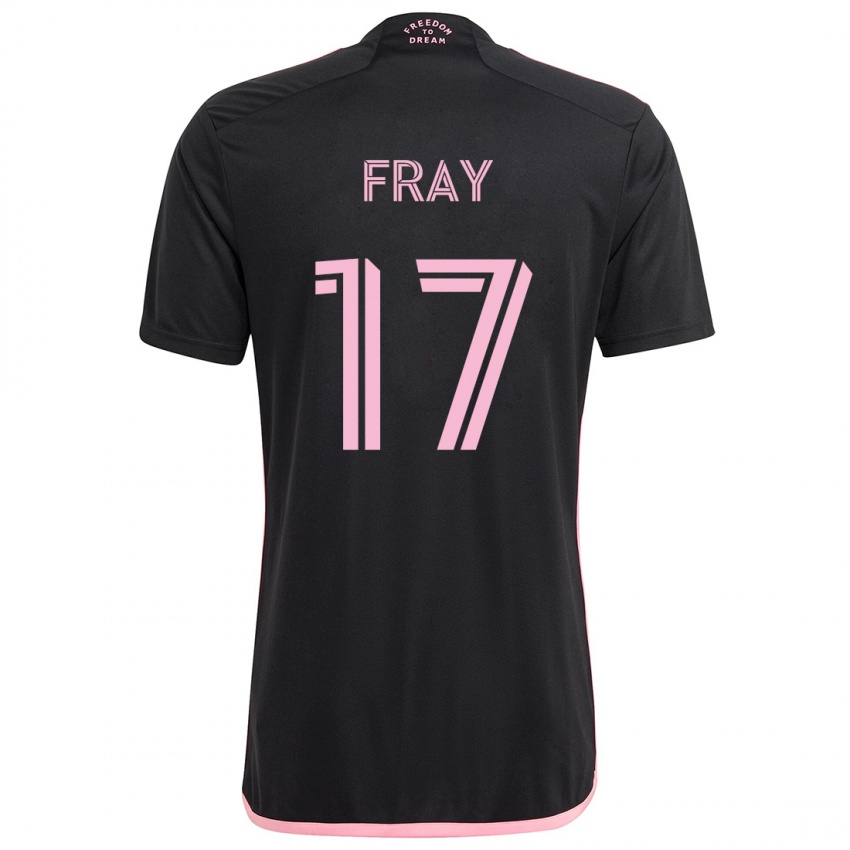 Kinder Ian Fray #17 Schwarz Auswärtstrikot Trikot 2024/25 T-Shirt