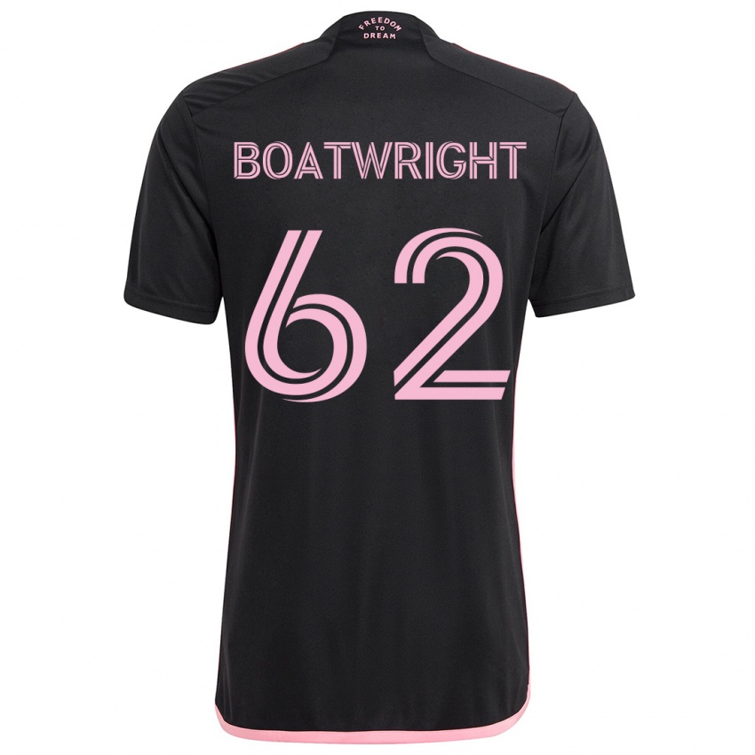 Kinder Israel Boatwright #62 Schwarz Auswärtstrikot Trikot 2024/25 T-Shirt