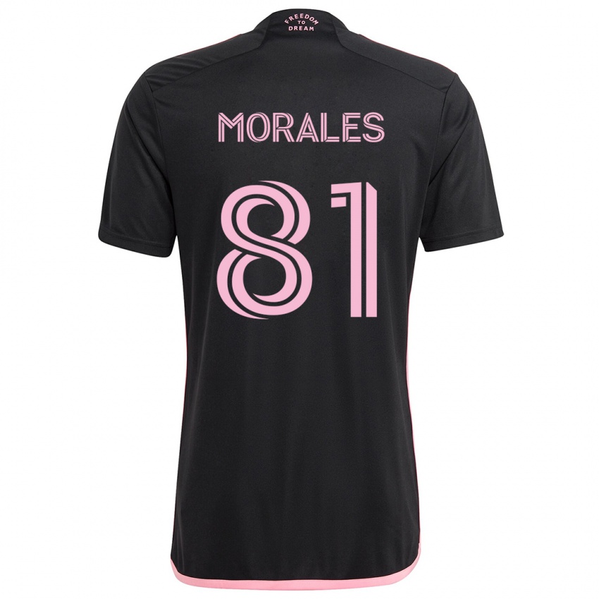 Kinder Santiago Morales #81 Schwarz Auswärtstrikot Trikot 2024/25 T-Shirt