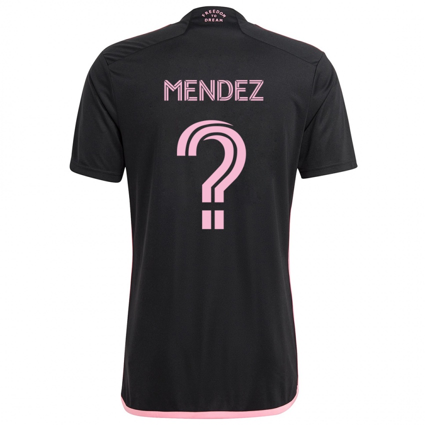 Kinder Dylan Mendez #0 Schwarz Auswärtstrikot Trikot 2024/25 T-Shirt