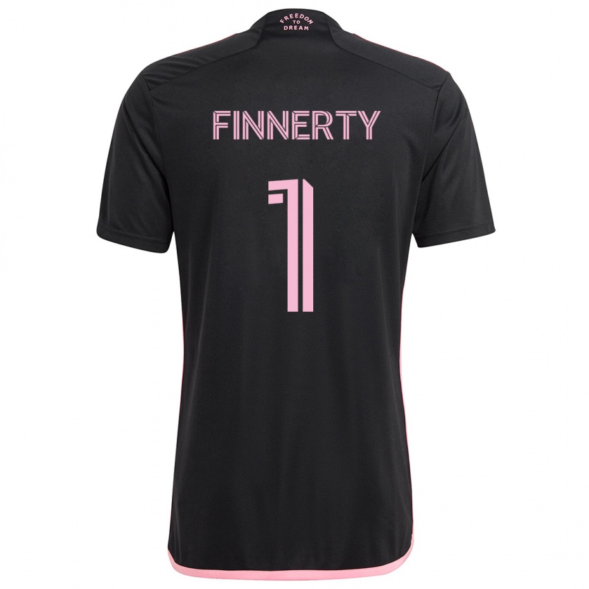 Kinder Owen Finnerty #1 Schwarz Auswärtstrikot Trikot 2024/25 T-Shirt