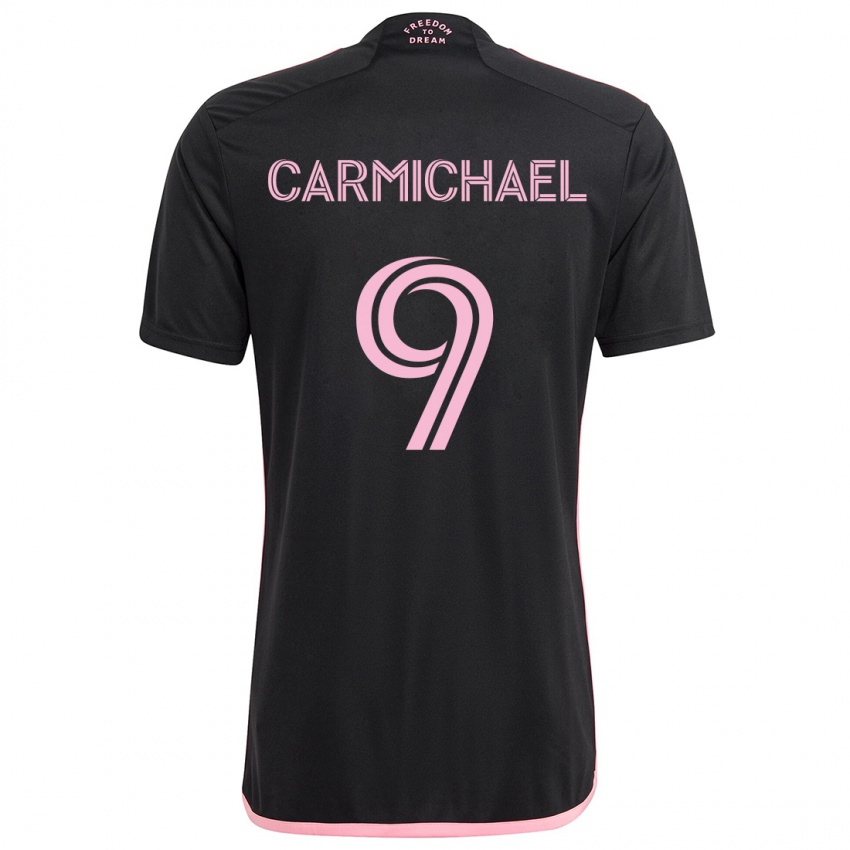 Kinder Ryan Carmichael #9 Schwarz Auswärtstrikot Trikot 2024/25 T-Shirt