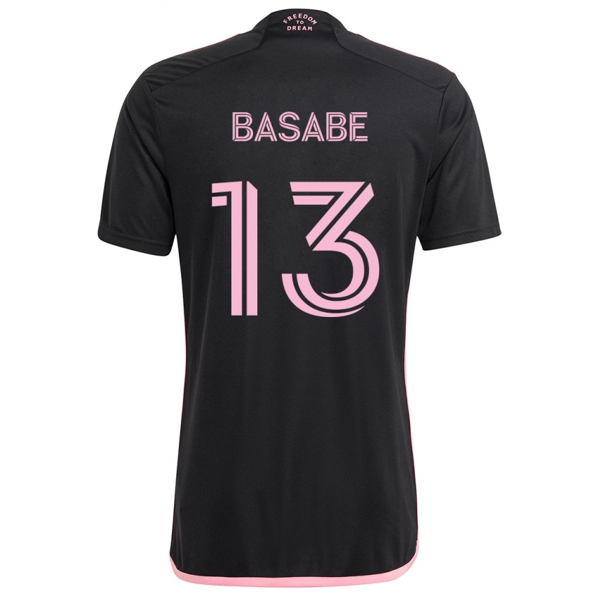 Kinder Samuel Basabe #13 Schwarz Auswärtstrikot Trikot 2024/25 T-Shirt