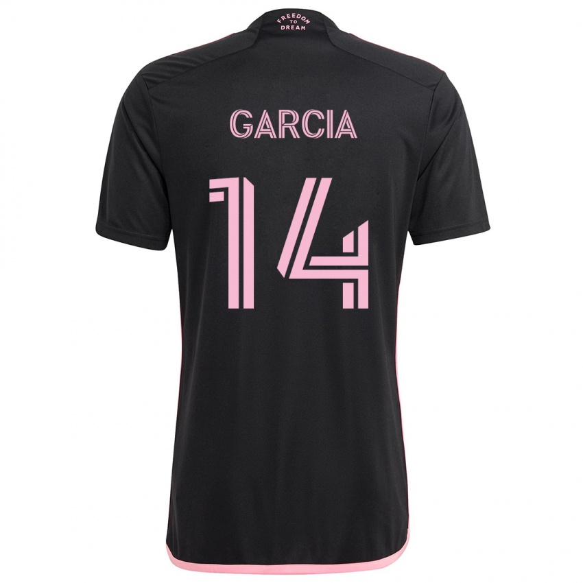 Kinder Santiago Garcia #14 Schwarz Auswärtstrikot Trikot 2024/25 T-Shirt