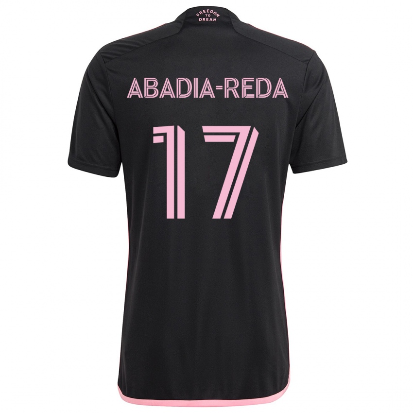 Kinder Ezequiel Abadia-Reda #17 Schwarz Auswärtstrikot Trikot 2024/25 T-Shirt