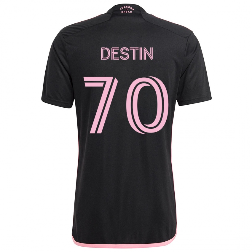 Kinder Bryan Destin #70 Schwarz Auswärtstrikot Trikot 2024/25 T-Shirt