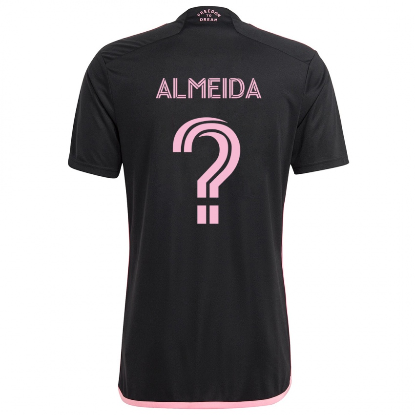 Kinder Nicholas Almeida #0 Schwarz Auswärtstrikot Trikot 2024/25 T-Shirt