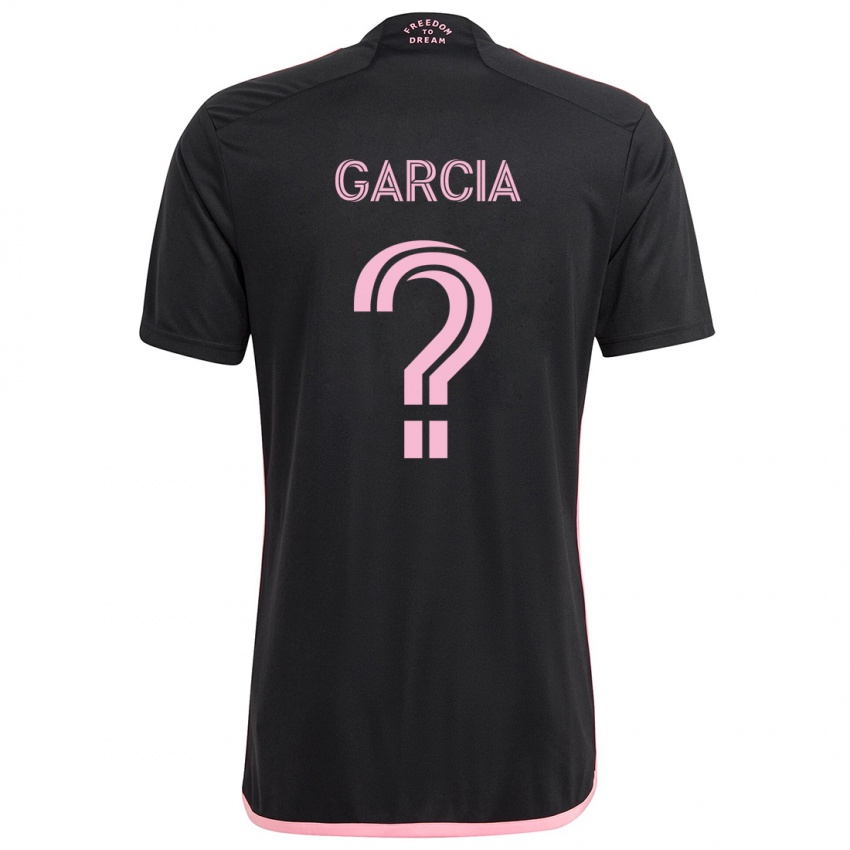 Kinder Lesther Garcia #0 Schwarz Auswärtstrikot Trikot 2024/25 T-Shirt