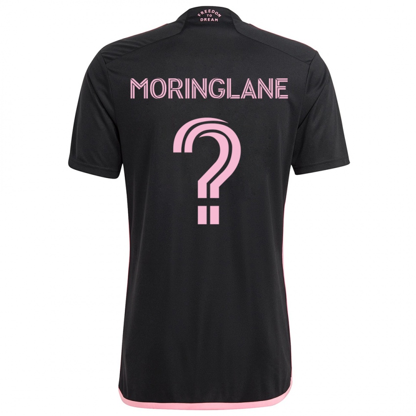 Kinder Luis Moringlane #0 Schwarz Auswärtstrikot Trikot 2024/25 T-Shirt