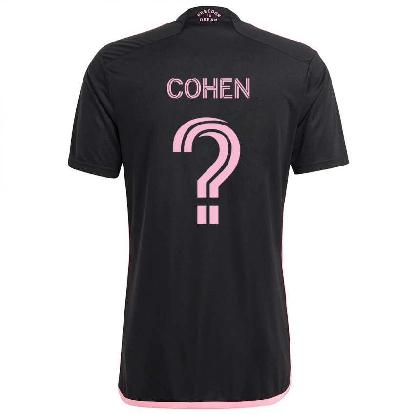 Kinder Yuval Cohen #0 Schwarz Auswärtstrikot Trikot 2024/25 T-Shirt