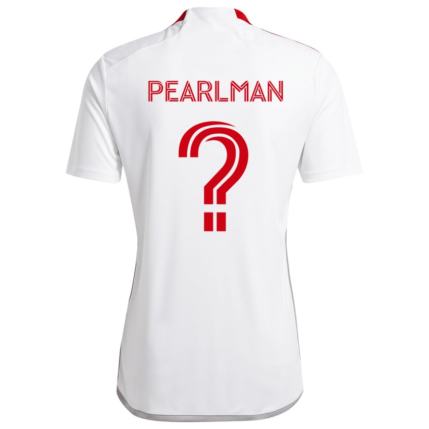 Kinder Adam Pearlman #0 Weiß Rot Auswärtstrikot Trikot 2024/25 T-Shirt